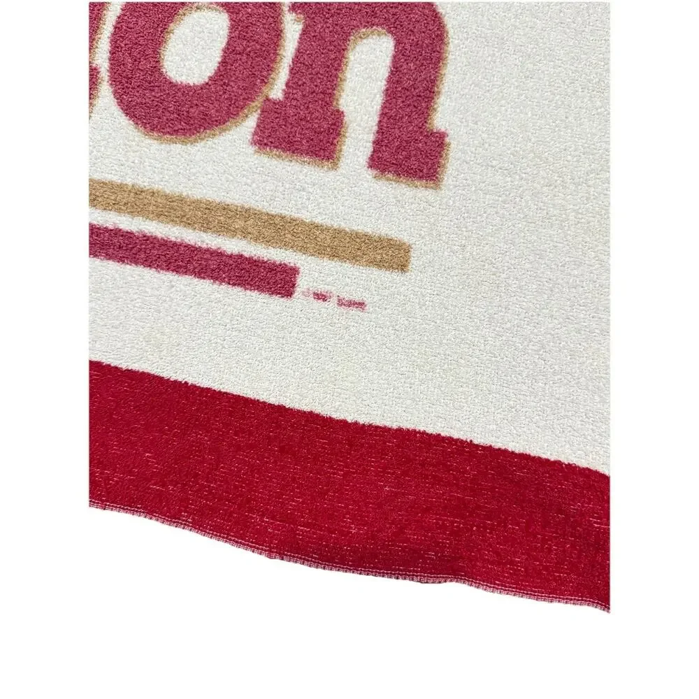 Vintage 1980s Winston Cigarette Promotional Terry Cloth Bath Towel Beach Retro